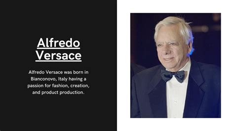 alfredo versace imprenditore|alfredo versace designer.